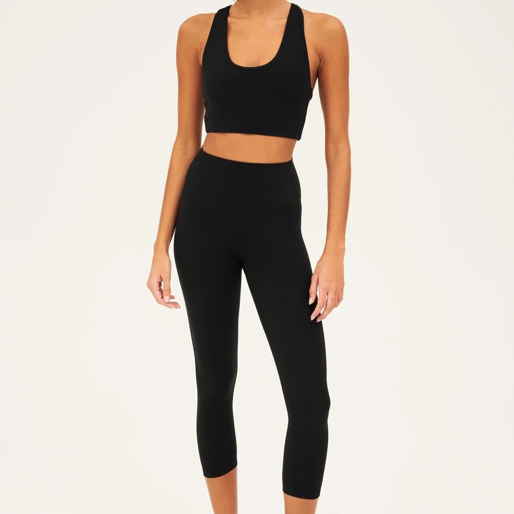 SPLITS 59 Black / Silver Chevron Print Legging